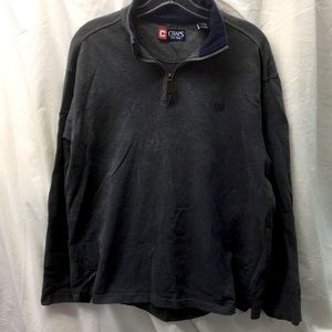 Chaps fleece pullover jacket men sz XL